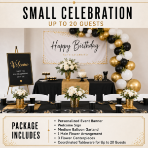 Small Celebration Business Event Package – Up to 20 Guests