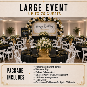 Large Business Event Package – Up to 75 Guests