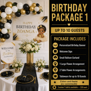 Birthday Package 1 – Up to 10 Guests