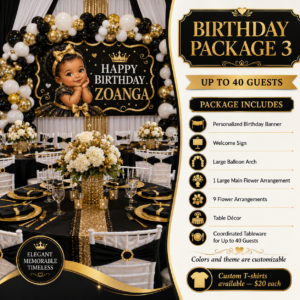 Birthday Package 3 – Up to 40 Guests