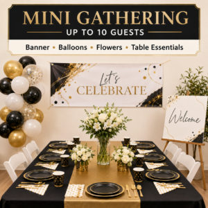 Mini Gathering Business Event Package – Up to 10 Guests