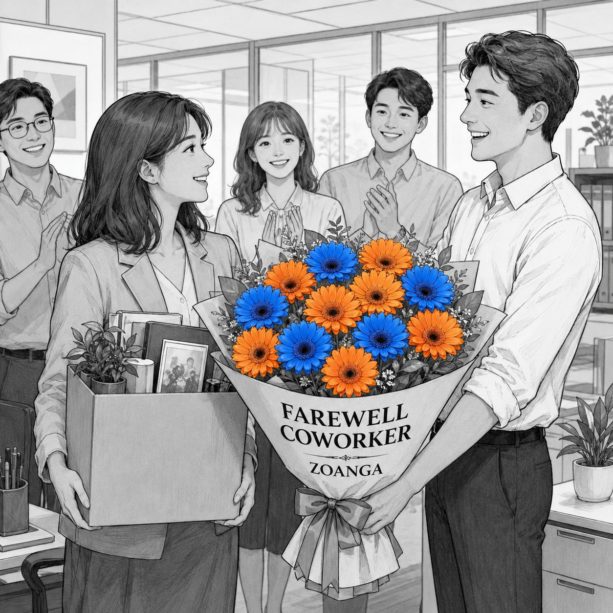 Farewell Coworker – Bouquet of 12