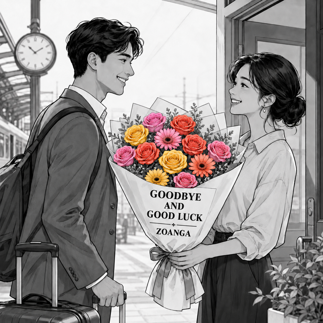 Goodbye and Good Luck – Bouquet of 12