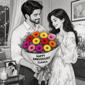 Happy Anniversary – Bouquet of 12