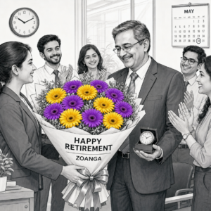 Happy Retirement – Bouquet of 12