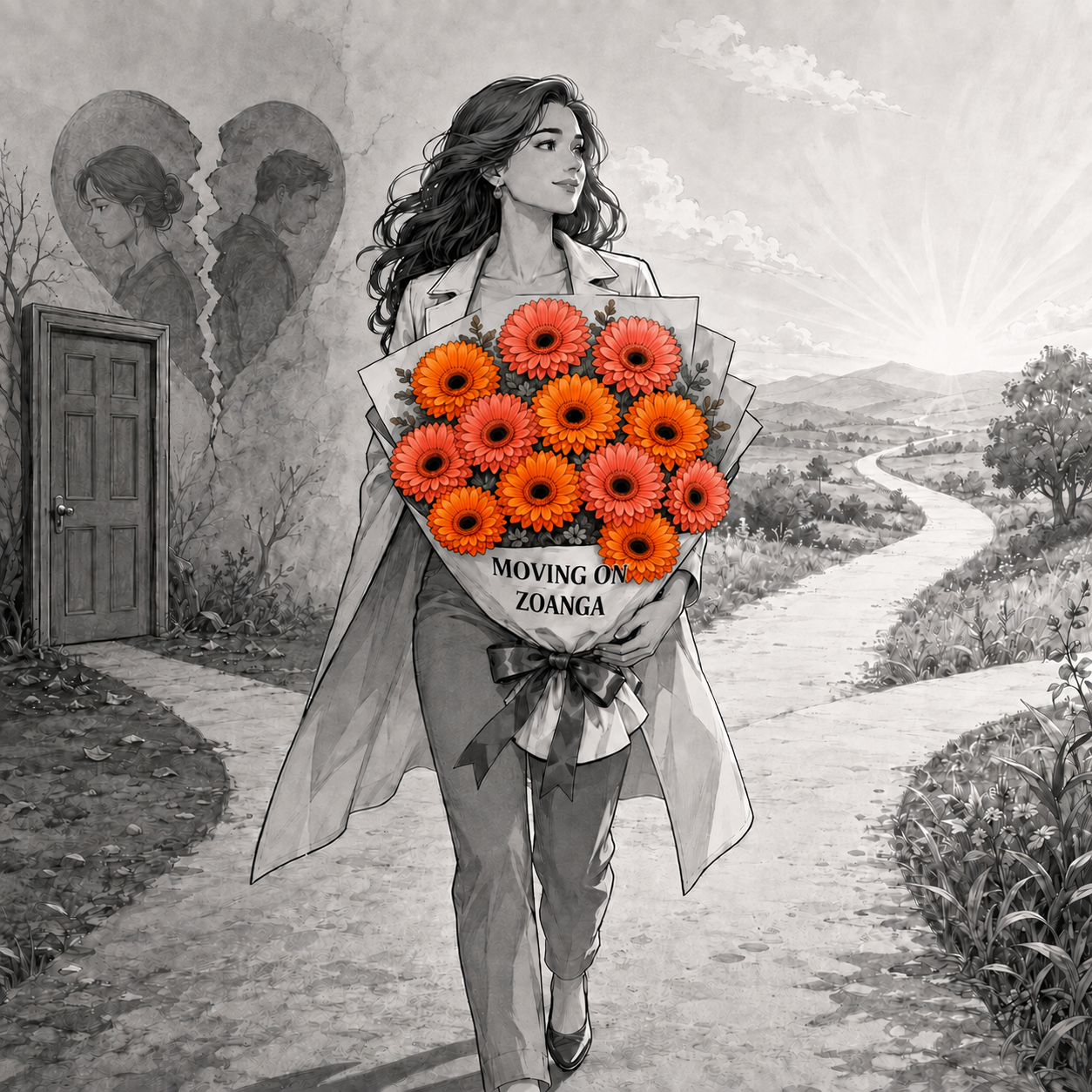 Moving on Flowers – Bouquet of 12
