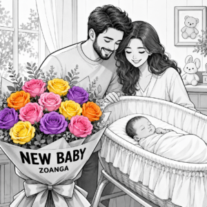 New Baby – Bouquet of 12