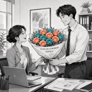 Thank You Coworker – Bouquet of 12