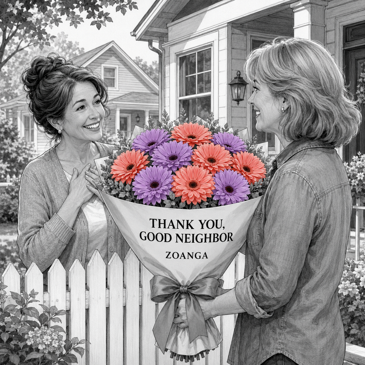 Thank You Good Neighbor – Bouquet of 12