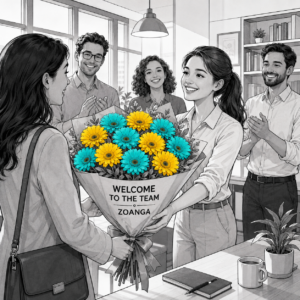 Welcome to the Team – Bouquet of 12