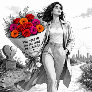 You Hurt Me but You Made Me Stronger – Bouquet of 12